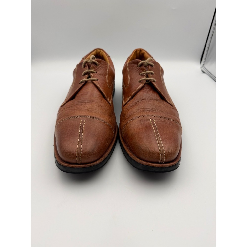 Sandro Moscoloni Mens Brown Leather Split Toe Oxford Shoes 10.5 D Made in Brazil